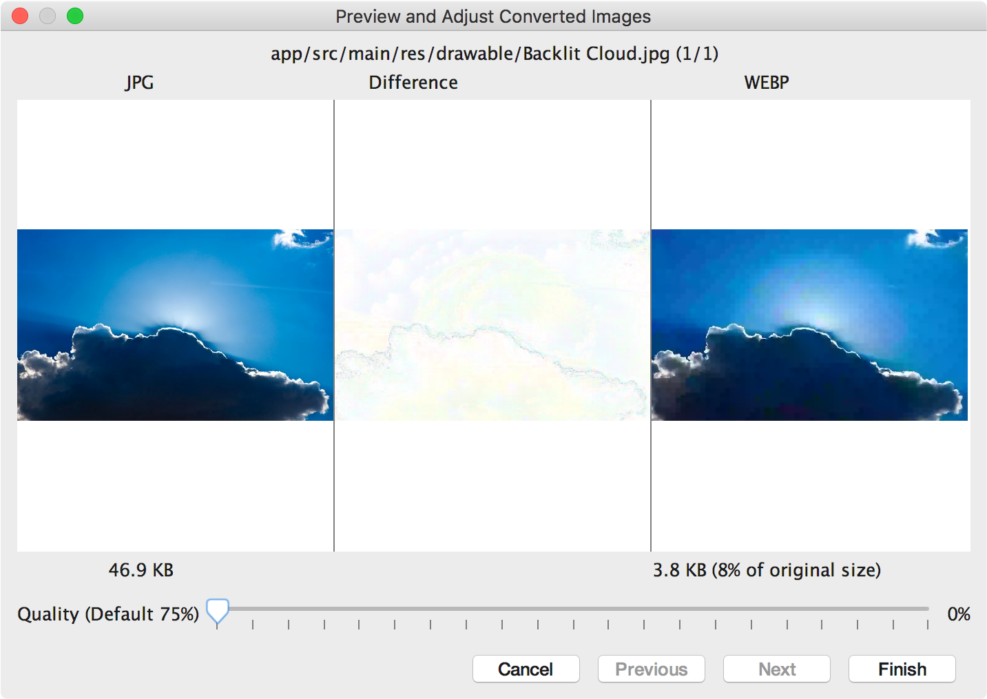 Create WebP images - 图3