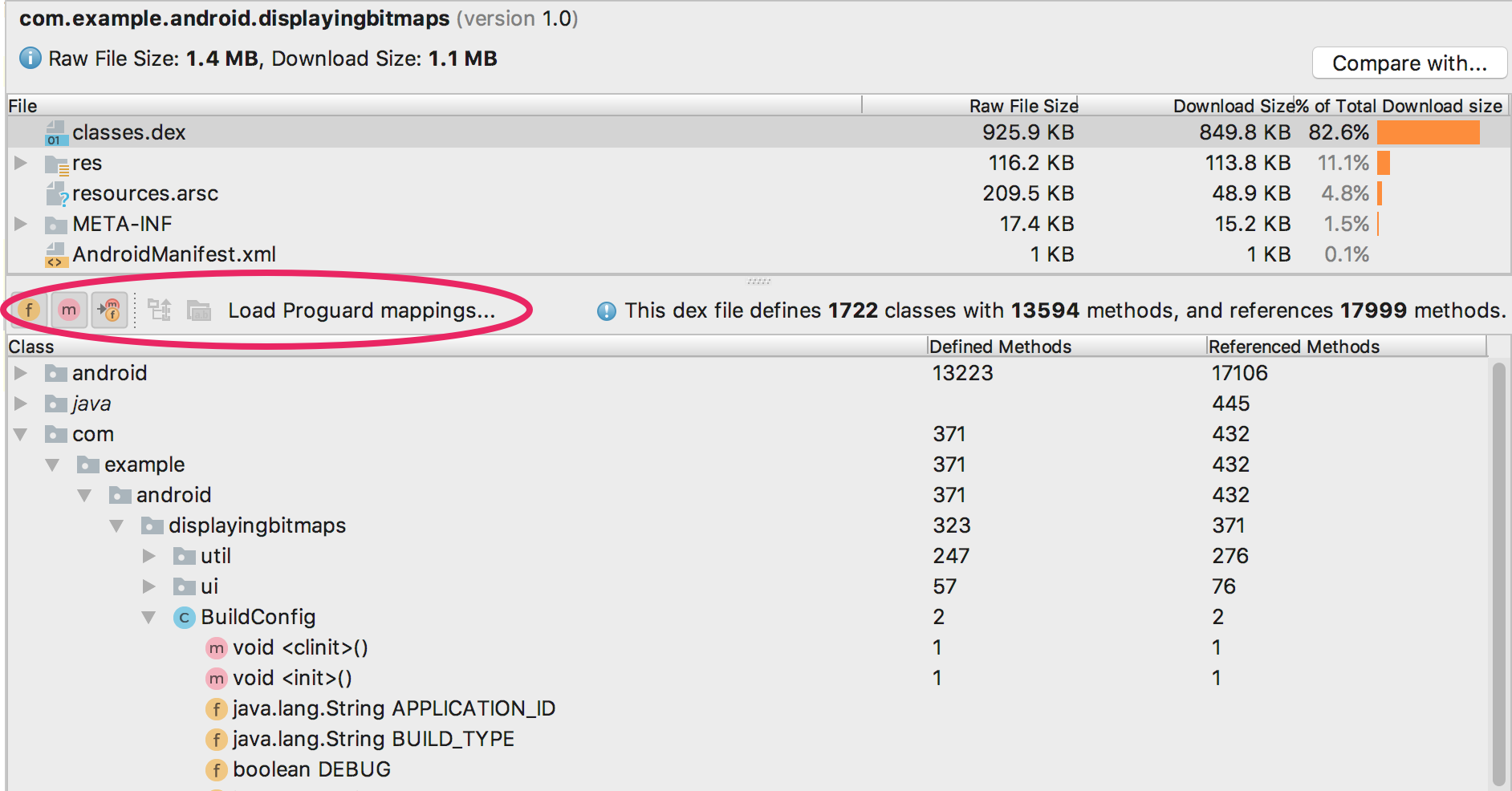 Analyze your build with APK Analyzer - 图4