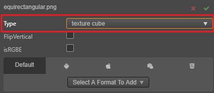 设置为 TextureCube