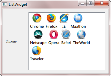 QListWidget IconMode 示例
