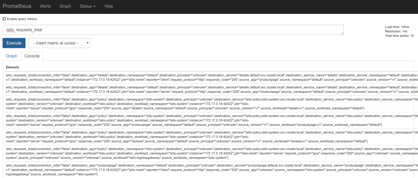 Prometheus Query Result